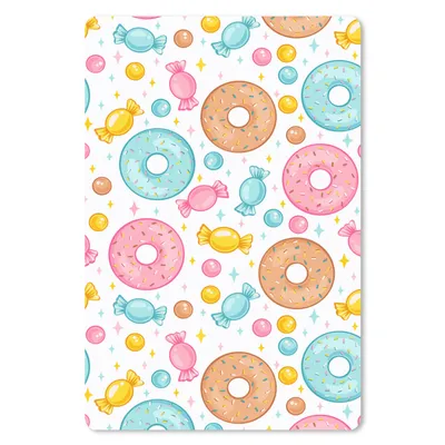 Produktbild von MuchoWow® Mauspad Mousepad Süßigkeiten - Donuts - Muster 18x27 cm - Mousepads - Maus Mat - Pad - Mausunterlage