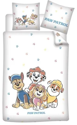 Produktbild von Paw Patrol Kinderbett-Bettwäsche mit Print – 100 x 140 cm – 40 x 60 cm – Baumwolle