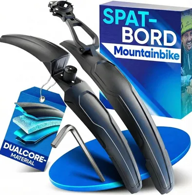 Productafbeelding van Spatbordenset MTB - Voor en achter - Verstelbaar - Snelsluiting - 24 tot 29 inch