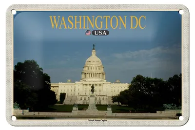 Produktbild von Blechschild Reise 18x12cm Washington DC USA United States Capitol