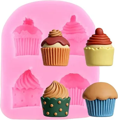 Zdjęcie produktu dla Forma silikonowa babeczki cupcake do fondantu czekolady