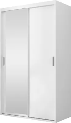 Produktbild von MIRJAN24 Schiebetürenschrank Rejat, mit Spiegel, Kleiderschrank vom Hersteller (Weiß)