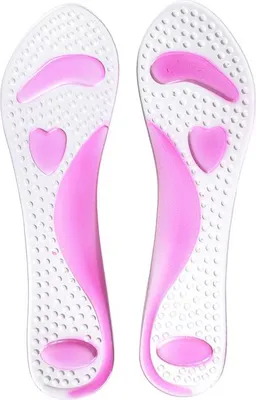 Immagine prodotto di INF Solette di supporto dell'arco plantare 3/4 per piedi piatti Rosa
