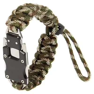 Image de Bracelet de survie Pronett en paracorde camouflage