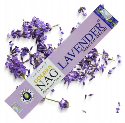 Produktbild von Golden Nag Räucherstäbchen 15g Lavendel