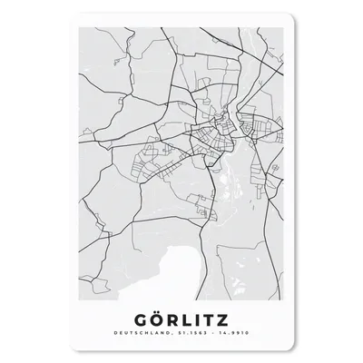 Produktbild von MuchoWow® Mauspad Mousepad Stadtplan - Görlitz - Karte - Deutschland 40x60 cm - Mousepads - Maus Mat - Pad - Mausunterlage - Schreibtisch Accesoire