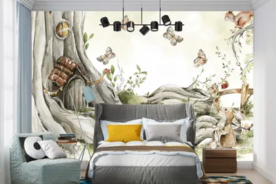 Zdjęcie produktu dla DECO WALLS Fototapeta do pokoju dziecięcego Bajkowa kraina - Wyjątkowa trwałość XXL 148x220 cm
