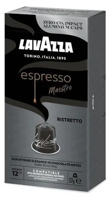 Produktbild von LAVAZZA Espresso Maestro Ristretto Kaffeekapseln Arabica- und Robustabohnen kräftig 57,0 g