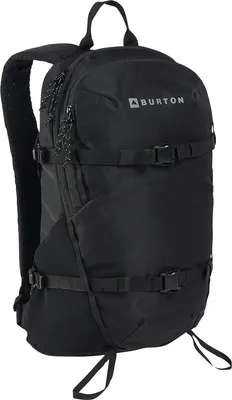 A black Burton backpack is shown against a white background.