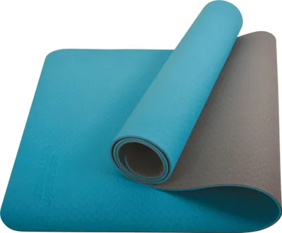 Zdjęcie produktu dla Mata do jogi Schildkröt Fitness "Bicolor", 4 mm, z torbą transportową (benzyna/antracyt) - towar B