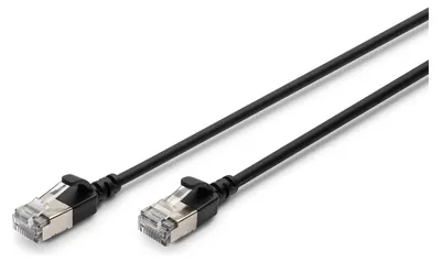 Productafbeelding van Digitus DK-1632-A-015S-BL-10, 1,5 meter, Cat6a, F/FTP (FFTP), RJ-45, RJ-45, zwart