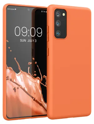Produktbild von kwmobile Handyhülle für Samsung Galaxy S20 FE Hülle - TPU Case - Kabelloses Laden - Schutzhülle Cover in Fruity Orange
