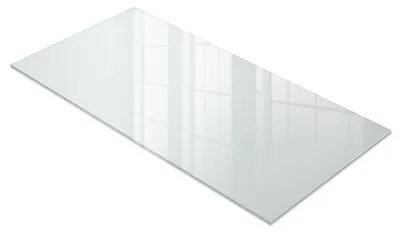 Zdjęcie produktu dla Blat ze szkła mlecznego – 140 x 70 cm – szklany blat kuchenny – ochrona mebli – łatwy w pielęgnacji – odporny na zarysowania