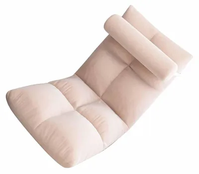 Image de Fauteuil de sol pliable - Banc de salon avec 5 positions réglables - Cadre en métal robuste