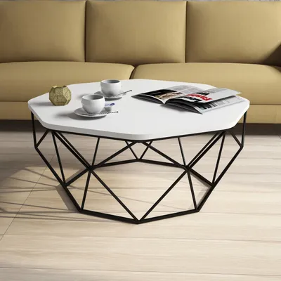 Produktbild von Skye Decor, Diamond - White, Couchtische, Weiß, 90 x 38 x 90 cm