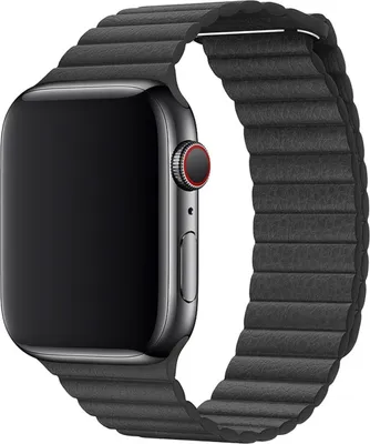 Produktbild von Apple Leather Loop Apple Watch large 42mm / 44mm / 45mm / 49mm Black