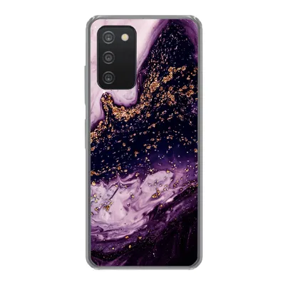 A smartphone case with a marble pattern.