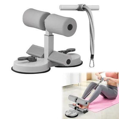 Produktbild von Bauchtrainer Sit-Up Trainingsgeräte mit 2 Saugnäpfen und Widerstandsband Multifunktions-Leg-Exerciser für Fitness Abnehmen Training Yoga Fitness