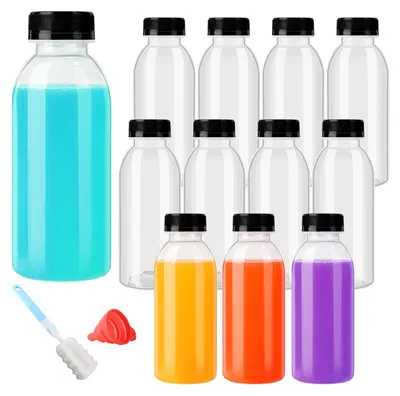 Produktbild von 12 Stück Silikonstöpsel - Hitzebeständig - Spülmaschinenfest - Wiederverwendbar - Inklusive Reinigungsbürste - Sicherer Verschluss - Trinkflaschenstöpsel