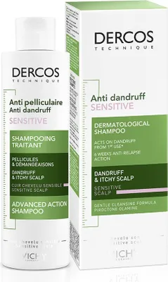 Zdjęcie produktu dla Vichy Dercos Anti-Dandruff Dermatological Shampoo (Sensitive Scalp) 200 ml