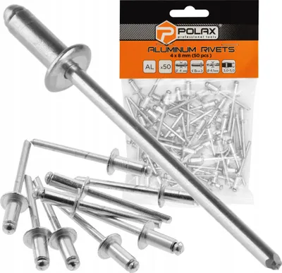 Zdjęcie produktu dla Nity zrywalne aluminiowe 4 х 8 mm (50 szt.)