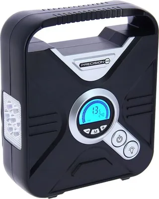 Produktbild von Programmierbarer Kompressor, 7 Bar, 12V, Digitalanzeige, für Auto/Motorrad/Fahrrad, mit LED-Taschenlampe