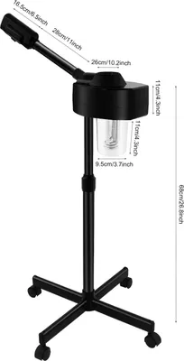 Produktbild von Professioneller Gesichtsbedampfer - Gesichtssauna - 800 W - 680 ml - 360° Düse - Elektrisch - Für Zuhause/Spa/Salon - Transparent