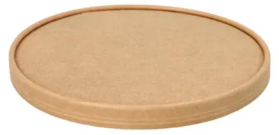 Produktbild von Deckel für Salatschalen, Pappe "pure" rund Ø 18,4 cm braun