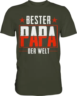 Produktbild von Bester Papa Vatertag Geschenk Vater T-Shirt – Urban Khaki / XXL