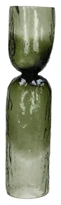 Obrázok produktu pre Pomax, váza a svietnik z fínskeho skla, zelená, priemer 11 cm, výška 45 cm