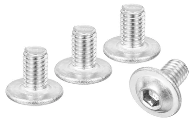 Productafbeelding van Linsenkopfschroeven M6-1x10mm, 25 stuks Flenskop Innensechskant