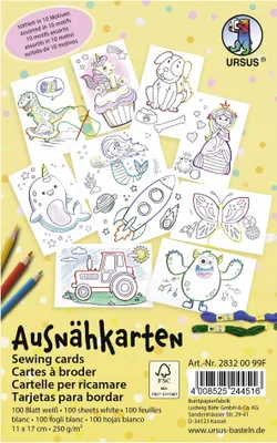 Produktbild von URSUS 28320099F, 100 Seiten, Junge/Mädchen, Bilder-Set zum Ausmalen