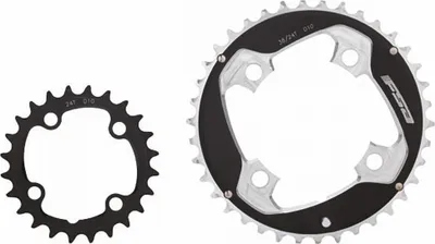Zdjęcie produktu dla FSA korba MTB SL-K/Afterburner, 96 mm x 36 T, czarna - montaż bezpośredni, 4-ramienny.