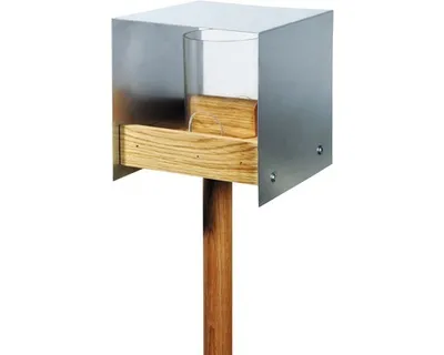 Produktbild von Vogelfutterhaus Eiche mit Aluminiumdach 15x16x16 cm
