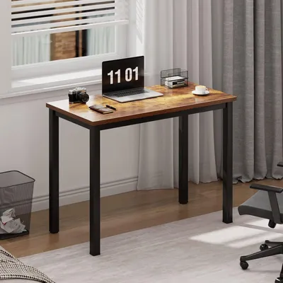 Image de Table d'ordinateur Bureau 80x40x75 cm Table de bureau PC Workstation Home Office Table de salle à manger