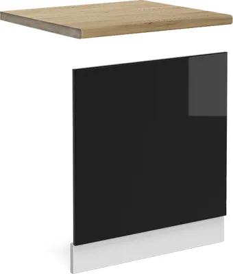 Obrázek produktu pro Přední panel Vicco R-Line Černý vysoký lesk 60 cm , PD Dub, Model 46622