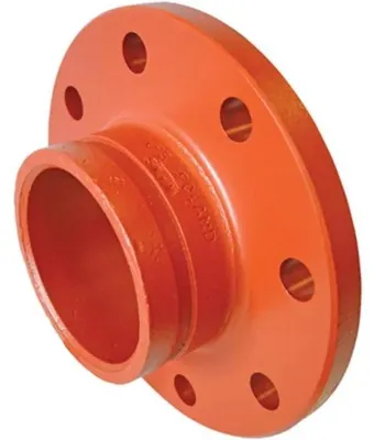 Produktbild von VICTAULIC Flanschnippel 45RE, mit Nut, 168,3mm/6", PN10/16, 70mm, orange, 1 Stk.