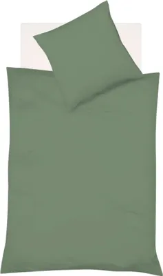 Zdjęcie produktu dla Pościel prowansalska z bawełny i lnu w kolorze szałwii 200 x 220 cm