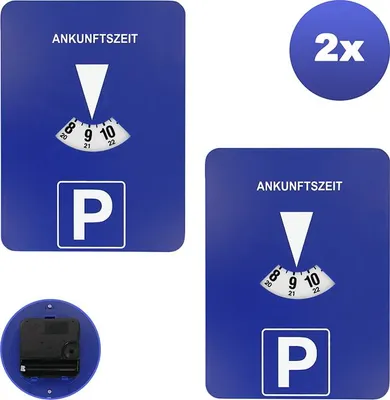 Image de Lot de 2 disques et minuteries de stationnement, plus jamais d'amende, Eaxus