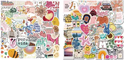 Produktbild von 100 Stück Sticker Mädchen Set,Wasserdicht Vinyl Stickers Vinyl Sticker set,Asthetische Aufkleber, Schöne Aufkleber,Für Sticker Laptop,Sammelalbum,Gitarre,Tasse,Wasserflasche,Mobiltelefon usw