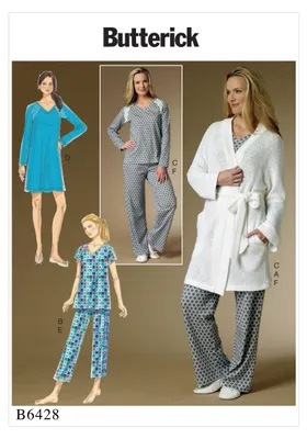 Productafbeelding van Butterick B6428Y: Patroon voor damesbadjas, maten 34-42