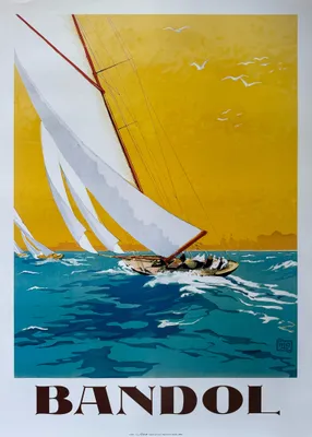 Obrázok produktu pre BANDOL – Plachetnica – plagát 50 x 70 cm