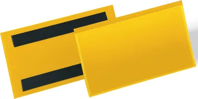 Obrázok produktu pre DURABLE 174204 Vrecko na označovanie DURABLE, magnetické, 150 x 67 mm, žlté