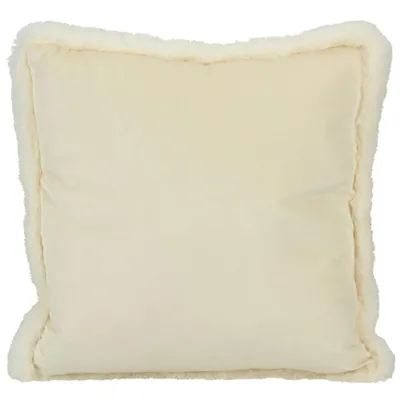 Produktbild von H&S Decoration | Kissen - Velvet 45x45 cm - Weiß - Weich und Dekorativ - Ideal für jedes Zuhause
