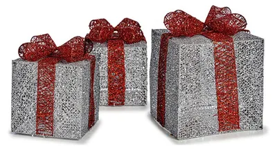 Weihnachtsdeko-Set, mehrfarbig, 25x25x26 cm, 1,02 kg