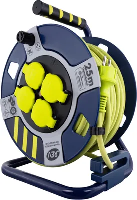 Obrázok produktu pre REV káblový bubon H07RN, plast, čierno-žltý, IP44, 25 m