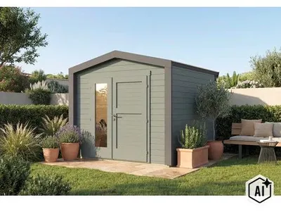 Productafbeelding van Tuinhuis Killarney, 250x250 cm, groen-grijs, 28 mm