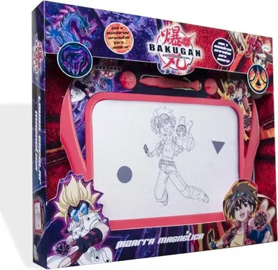 Produktbild von Bakugan Magnetische Maltafel mit Löschfunktion und Tragegriff für Kinder