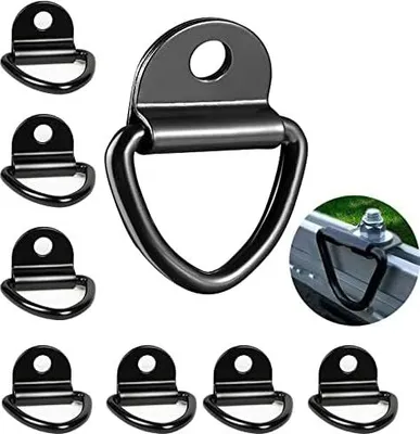 Produktbild von 8 Stück Zurrösen V-Ring, Aufbauring Schwerlast 82 x 63mm V Aufbauring, Edelstahl Zurring mit Last 400 kg für Anhänger LKW Trucks Ladungssicherung