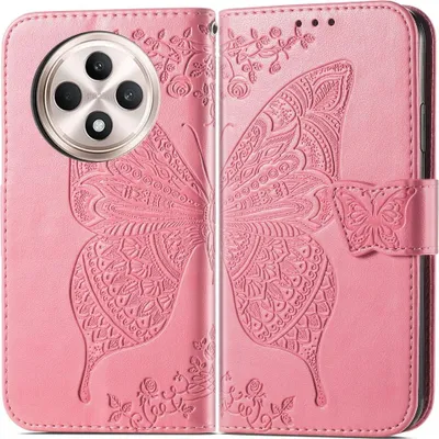 Produktbild von OPPO Reno12 F 5G Hülle - Coverup Schmetterling Klapphülle - Rosa